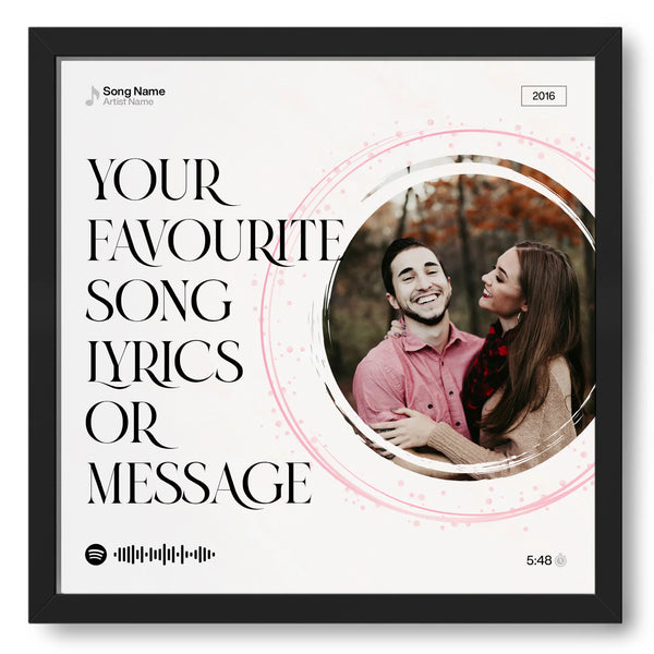 Personalized Pictured Spotify Music Plaque