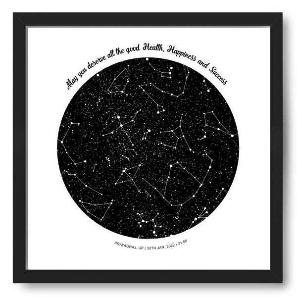 Personalized Zodiac & Constellation Starmap