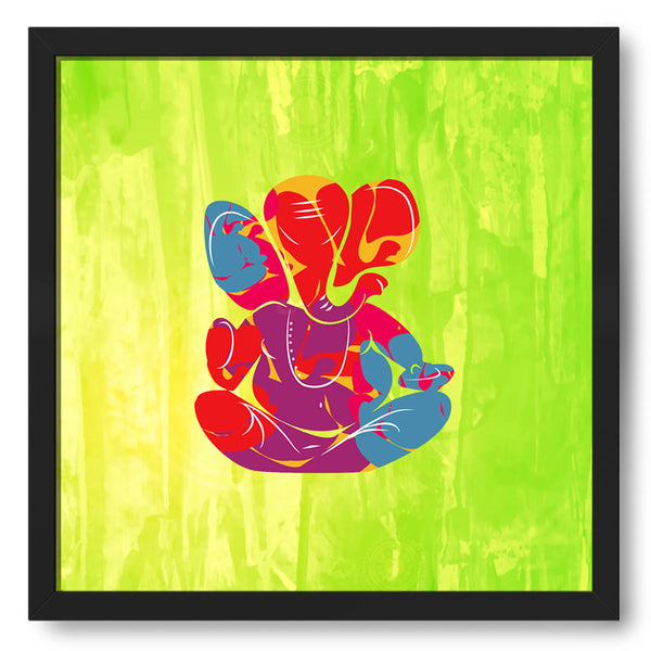 Vector Illustrations Ganesha In Green
