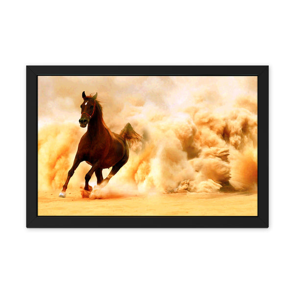 One Horse Running Motivational & Vastu Wall Art
