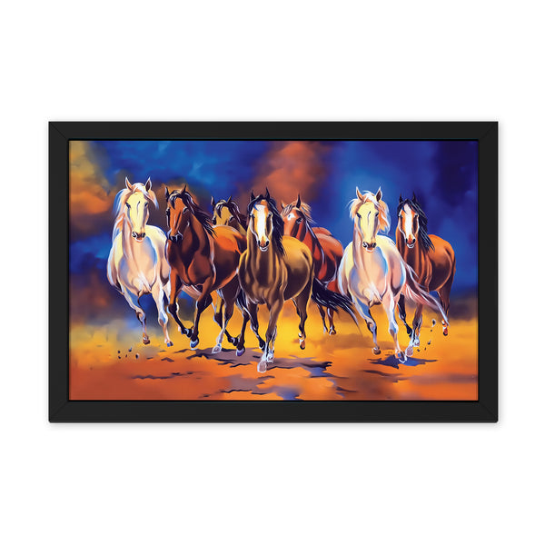 Premium Wall Art Of Seven Running Horses