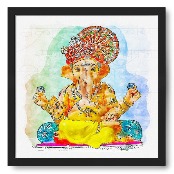 Lord Ganesha Wearing Turban