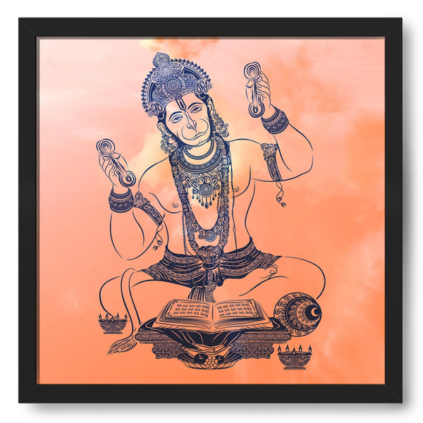 Hanuman's Adoration: Praying to Lord Rama