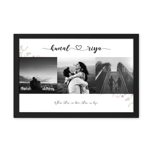 Personalized Picture Collage With Name & Message