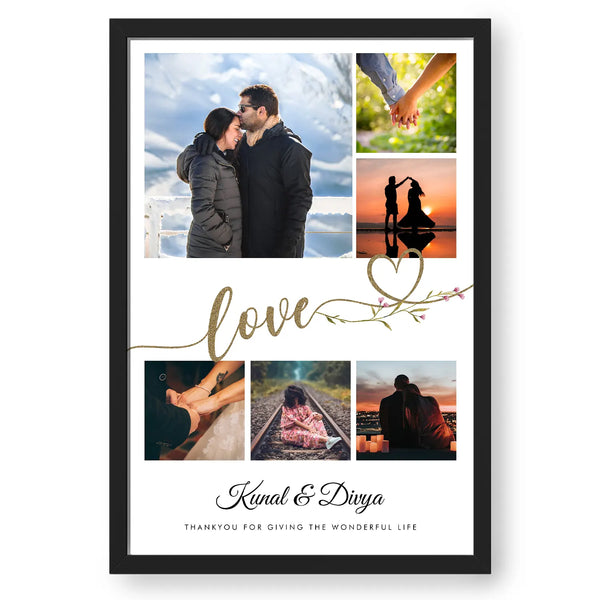 Love-Expressing Photo Collage - Personalized Affection