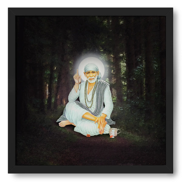 Sai Baba Sitting In Blessing Pose