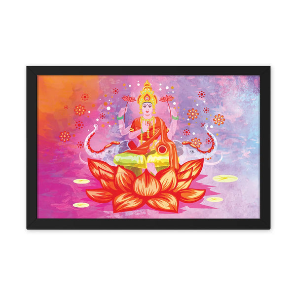 Maa Laxmi Sitting On Lotus