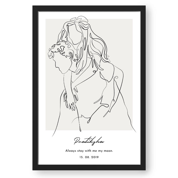 Personalized Forever Yours Line Art