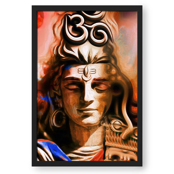 Abstract Meditating Shiva Portrait