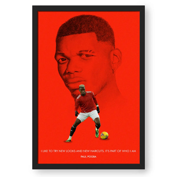 Artwork Of Paul Pogba With Quote