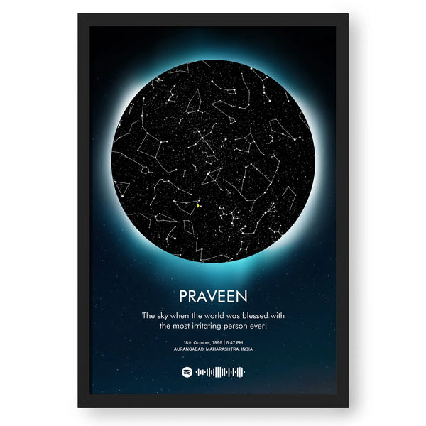 Personalized Star Map with Spotify Song Code