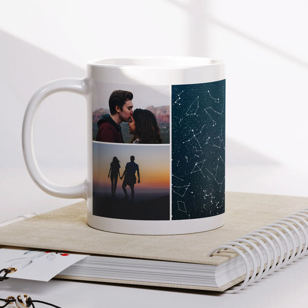Starry Night Coffee Mug with Personalized Photo & Spotify Code - III