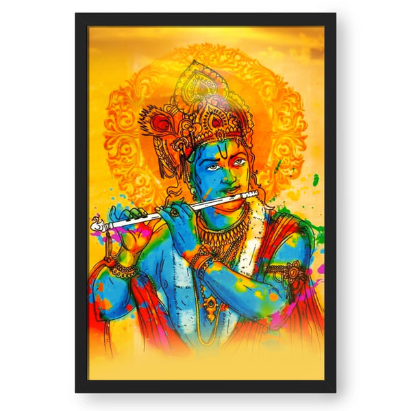Krishna Watercolor Themed