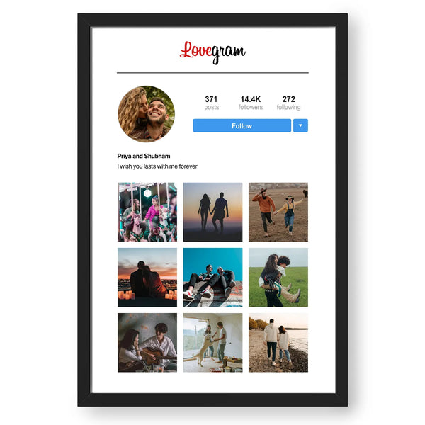 Personalized Instagram Themed Photo Frame