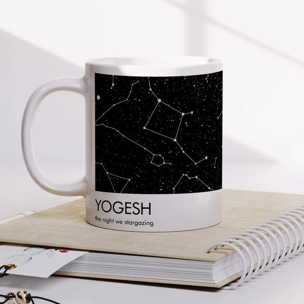 Starry Night Coffee Mug with Personalized Spotify Code - III