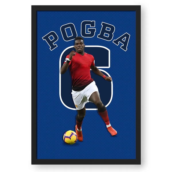 Artwork Of Footballer Paul Pogba Framed Poster