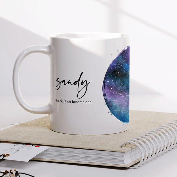 Starry Night Coffee Mug with Personalized Spotify Code - II