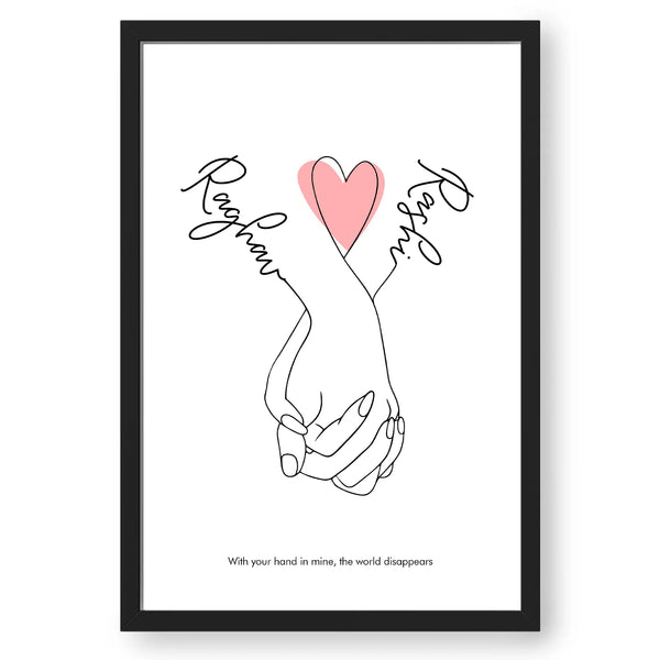 Personalized Together Forever Line Art