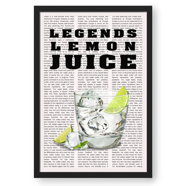 Legends Lemon Juice Vodka