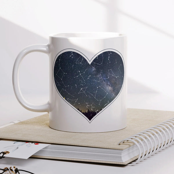 Starry Night Coffee Mug with Personalized Spotify Code - V