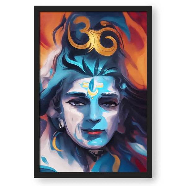 Oil Paint Illustration of Lord Shiva