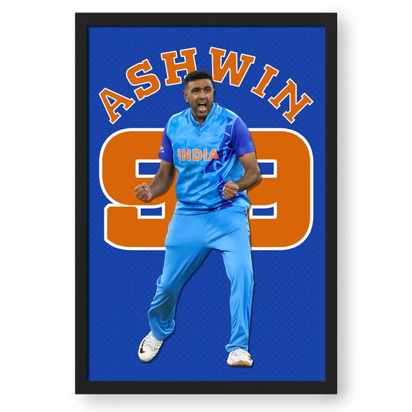 Cricketer Ravichandran Ashwin Artwork Frame