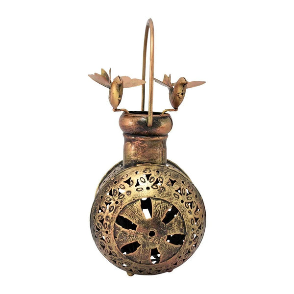 Metallic Iron Kudiya Candle tealight Holder