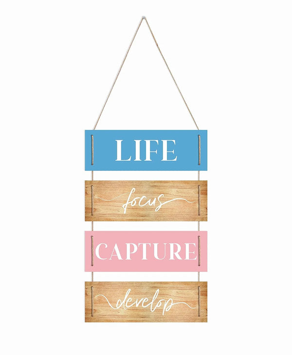 Motivational Quote About Life Wooden Plaque