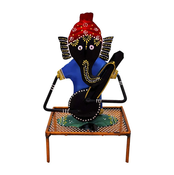 Ganesha Playing Sitar Figurine