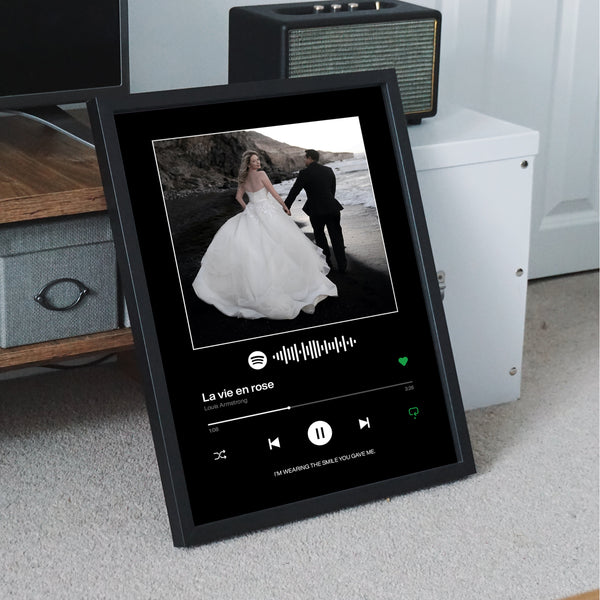 Personalized Music Plaque In Black