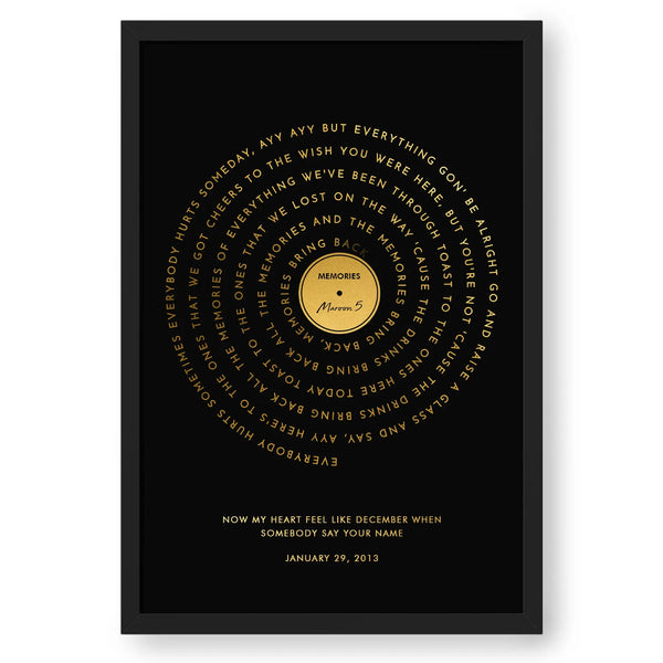 Personalized Digital Art Of Lyrical Music Player Disc