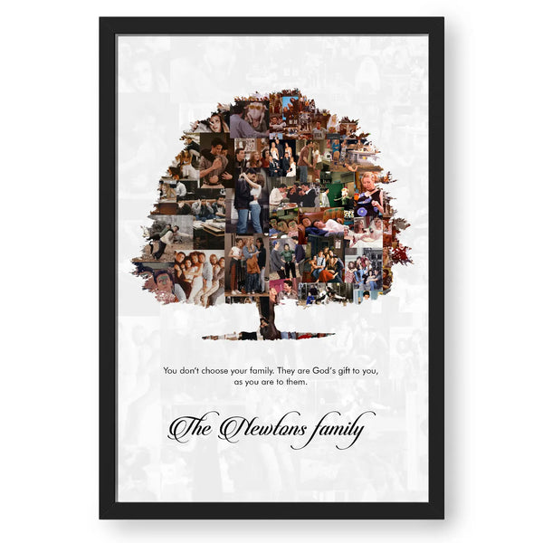 Personalized Family Tree Collage With Message