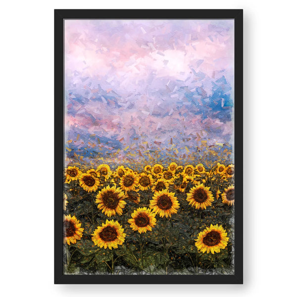 Sunflower Field Abstract Artwork