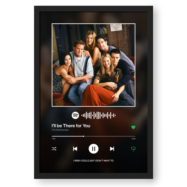 Personalized Music Plaque - Blurred Image Backdrop
