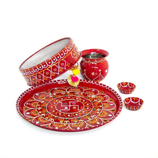 Decorative Karwachauth Thali Set