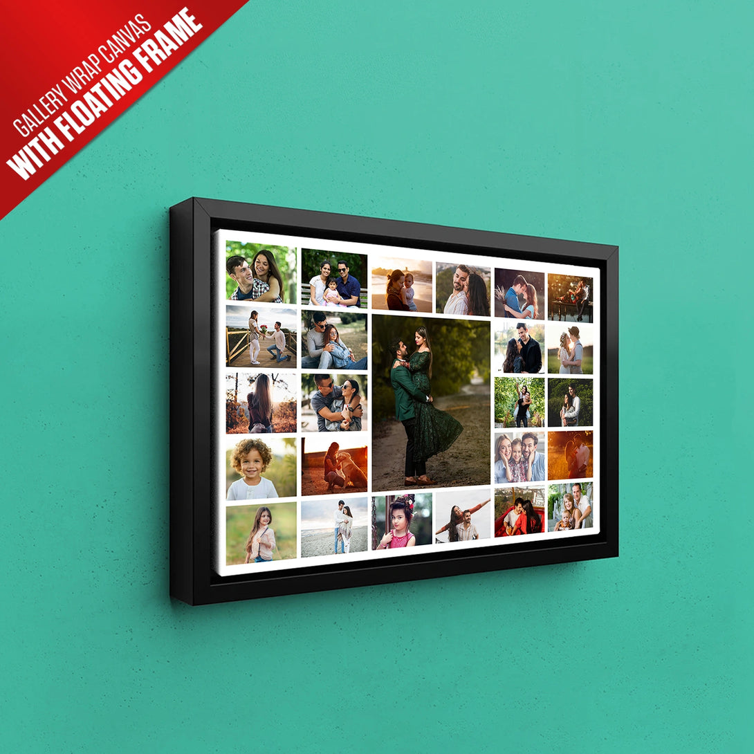 Horizontal Collage Wall Frame with 25 Pictures – Ritwikas