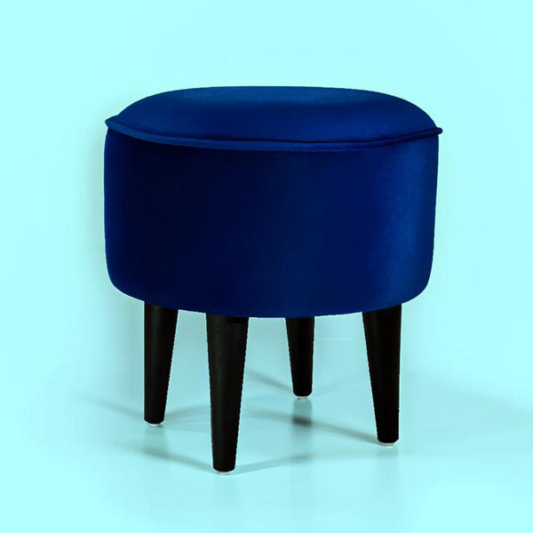 Stylish Pouffee Ottoman - Royal Blue