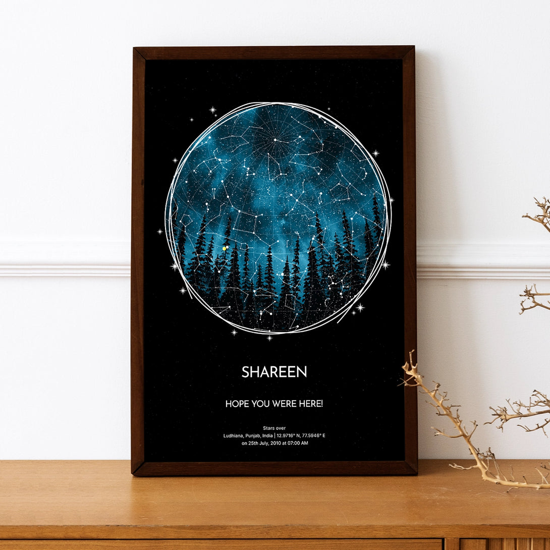 Cute Mapstar Custom Star Map - Blue – Ritwikas