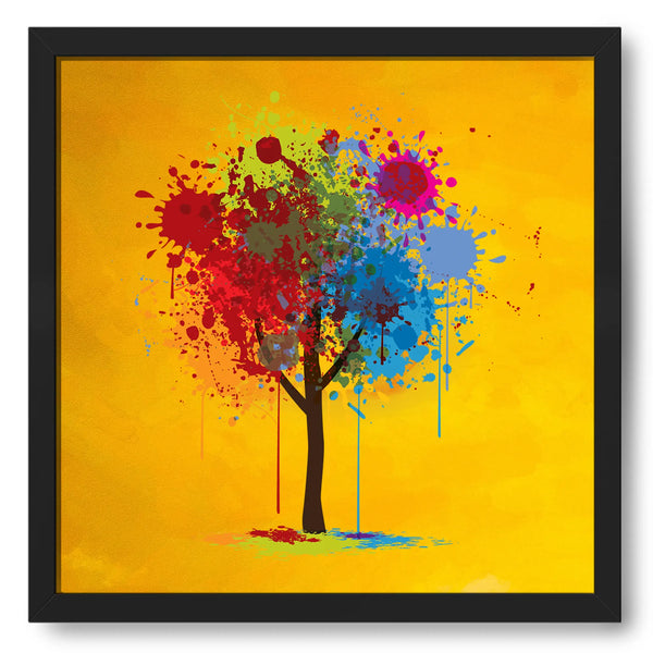 Full Of Colored Modern Art Tree