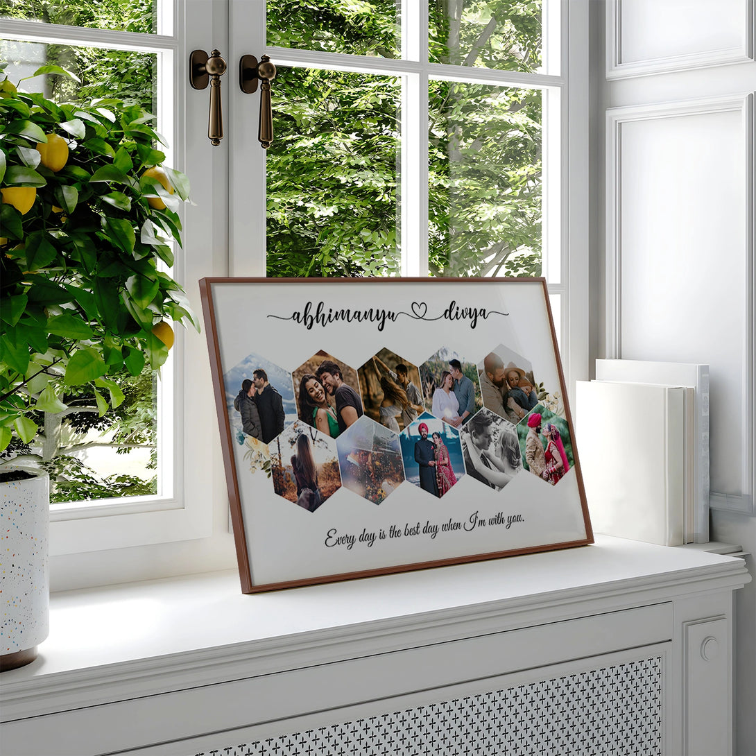 Personalized Collage with Name and Message – Ritwikas