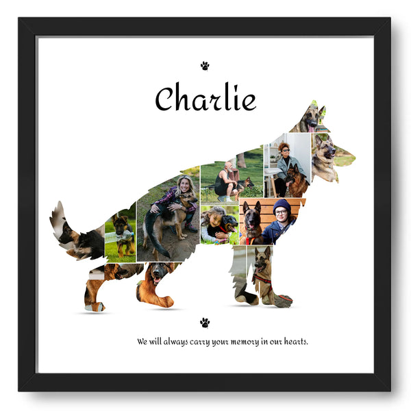 Pet Dog Customized Collage Artwork