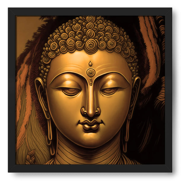 Lord Buddha Golden Face Artwork