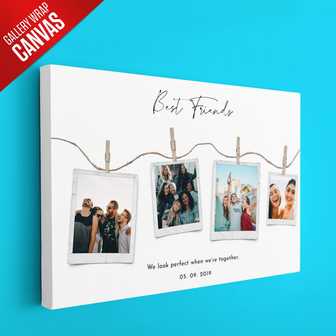 Personalized Best Friend Picture Collage With Custom Name & Message ...