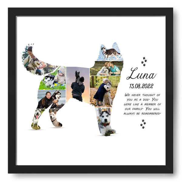 Customized Pet Dog's Memory's Pictures Collage