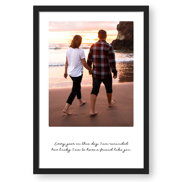 Modern Style Personalized Picture with Message