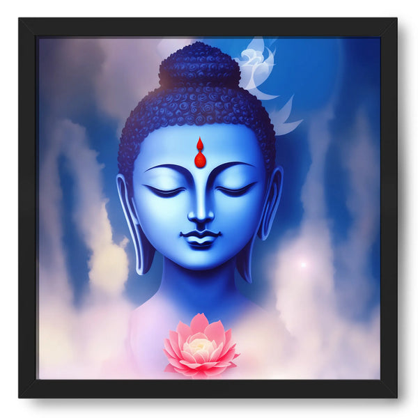 Bhagwan Buddha With Lotus Flower