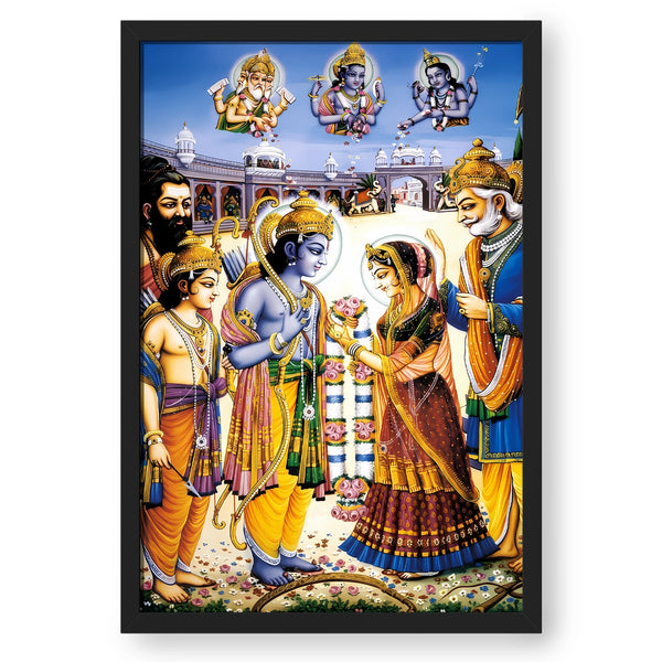 Ram Sita Kalyanam Painting – Divine Wedding of Love