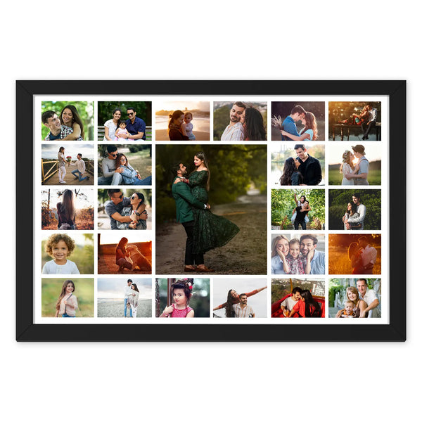 Horizontal Collage Wall Frame with 25 Pictures