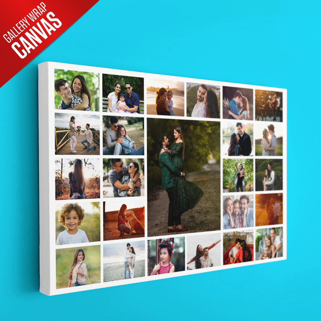 Horizontal Collage Wall Frame with 25 Pictures – Ritwikas