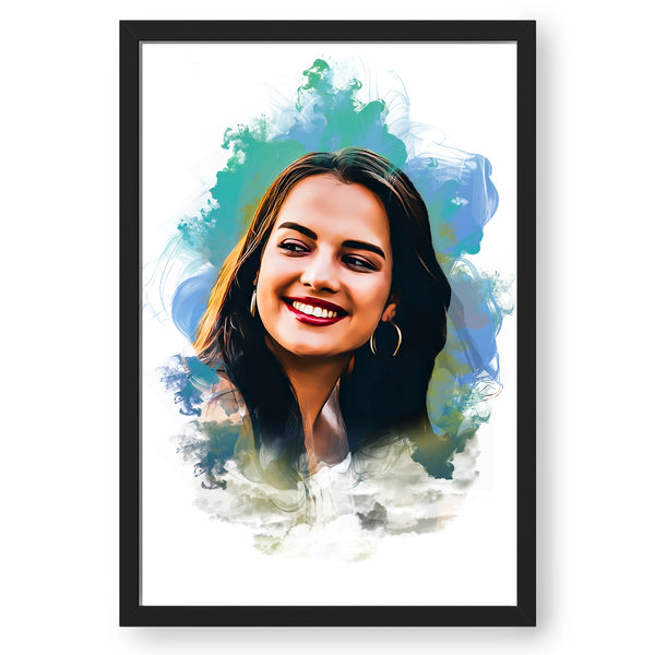 Personalized Smoke Styled Picture Artwork